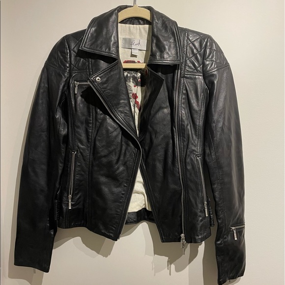 BLINK by DANIER | Leather Moto Jacket - Picture 1 of 11
